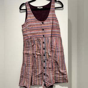 Madewell Multicolor Striped Button-Down Dress
